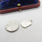 Sterling Silver & Enamel John O'Groats Charm Pendant Vintage c1970