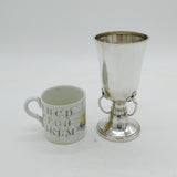Arts & Crafts Sterling Silver Pedestal Wine Goblet Antique 1928 Birmingham