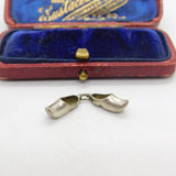 Sterling Silver Pair of Dutch Clogs Charm Pendant Vintage c1970