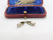 Sterling Silver Pair of Dutch Clogs Charm Pendant Vintage c1970