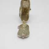 Sterling Silver "Old Woman That Lived In A Shoe" Charm Pendant Vintage c1970
