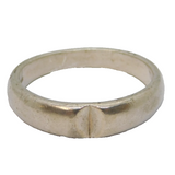 Sterling Silver Graduating Band Studio Style Ring Vintage c1970 Size S
