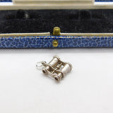 Sterling Silver Pair of Binoculars Charm Pendant Vintage c1970