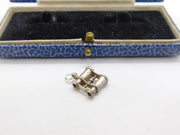 Sterling Silver Pair of Binoculars Charm Pendant Vintage c1970