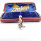 Sterling Silver Little Teddy Bear Charm Pendant Vintage c1970