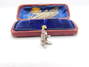 Sterling Silver Little Teddy Bear Charm Pendant Vintage c1970