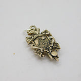 Continental .800 Silver Cuckoo Clock Form Charm Pendant Vintage c1970s