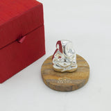 Boxed .999 Pure Silver Ganesh Figure on Marble Base Vintage