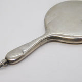 Sterling Silver Miniature Chatelaine Hand Mirror Antique 1913 Birmingham Deco