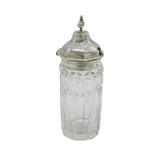 Victorian Sterling Silver & Cut Glass Cruet Pot Antique c1840 Sheffield