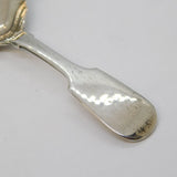 Victorian Sterling Silver Shaped Bowl Tea Caddy Spoon Antique 1851 London