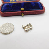Sterling Silver Ornithological Binoculars Charm Pendant Vintage c1970