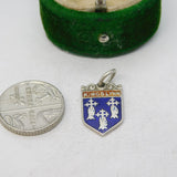 Sterling Silver Kings Lynn Shield Charm Pendant Vintage c1970
