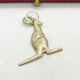 Sterling Silver Australian Kangaroo Charm Pendant Vintage c1970
