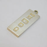 Sterling Silver Jubilee Bullion Bar Ingot Pendant Vintage 1977 Birmingham