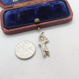 Sterling Silver St Christopher Charm Pendant Vintage c1970
