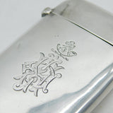 Victorian Sterling Silver Somerset Light Infantry Card Case Antique London
