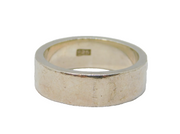 Sterling Silver Chunky Wedding Band Ring Vintage c1970 Size U