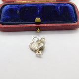Sterling Silver French Cockerel Charm Pendant Vintage c1970