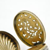 Georgian Sterling Silver Shell Form Vinaigrette Antique 1799 Birmingham