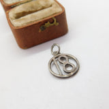 Sterling Silver 18th Birthday Charm Pendant Vintage c1970