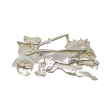 Sterling Silver Boudicca on her Chariot Brooch Pin Vintage 1998 London