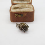 Sterling Silver Prickly Hedgehog Charm Pendant Vintage c1970