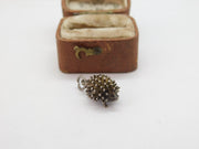 Sterling Silver Prickly Hedgehog Charm Pendant Vintage c1970