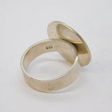 Studio Sterling Silver Spinning Crazy Face Ring Vintage c1970