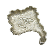 Edwardian Sterling Silver Leaf Form Novelty Tea Caddy Spoon Antique Chester