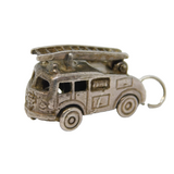 Sterling Silver Fire Engine Charm Pendant Vintage c1970s