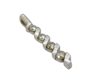 Sterling Silver Spinel Set Charm Pendant Vintage c1970s