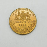King Edward VIII Copper Coronation Medal Antique 1937