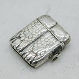 French 19th Century Sterling Silver Owl Form Novelty Vesta Case Antique