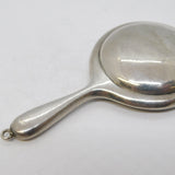 Sterling Silver Chatelaine Mirror Locket Pendant Antique 1915 Birmingham Deco