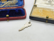 Sterling Silver Little Key Charm Pendant Vintage c1970