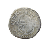 Charles I Hammered Half-Groat Twopence Coin Antique 1632-33 Harp Mint