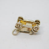 Sterling Silver Motor Car Charm Pendant Vintage c1970