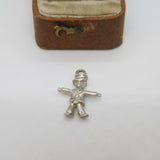 Sterling Silver Scarecrow Charm Pendant Vintage c1970