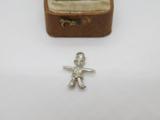 Sterling Silver Scarecrow Charm Pendant Vintage c1970