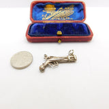 Sterling Silver Blunderbuss Gun Charm Pendant Vintage c1970