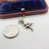 Sterling Silver Cavalier Soldier Charm Pendant Vintage c1970