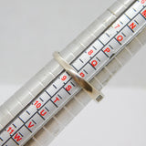 Sterling Silver 10 White Topaz Half Eternity Ring Contemporary c2000 Size R