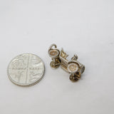 Sterling Silver Motor Car Charm Pendant Vintage c1970