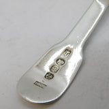 George IV Sterling Silver Shell Bowl Tea Caddy Spoon Antique 1830 Birmingham