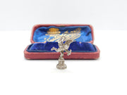 Sterling Silver Eros The Winged Archer Charm Pendant Vintage c1970