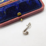 Sterling Silver Saxophone Charm Pendant Vintage c1970