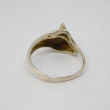 Sterling Silver Novelty Pig Wrap-around Band Ring Vintage c1970 Size P