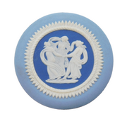 Wedgwood Ceramic Neoclassical Cameo Plaque Vintage c1970s