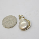 Sterling Silver Spanish Castanets Charm Pendant Vintage c1970